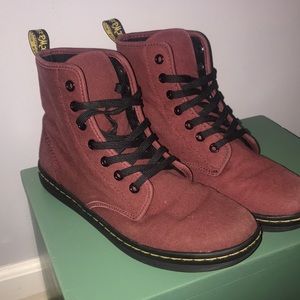 Canvas doc martens